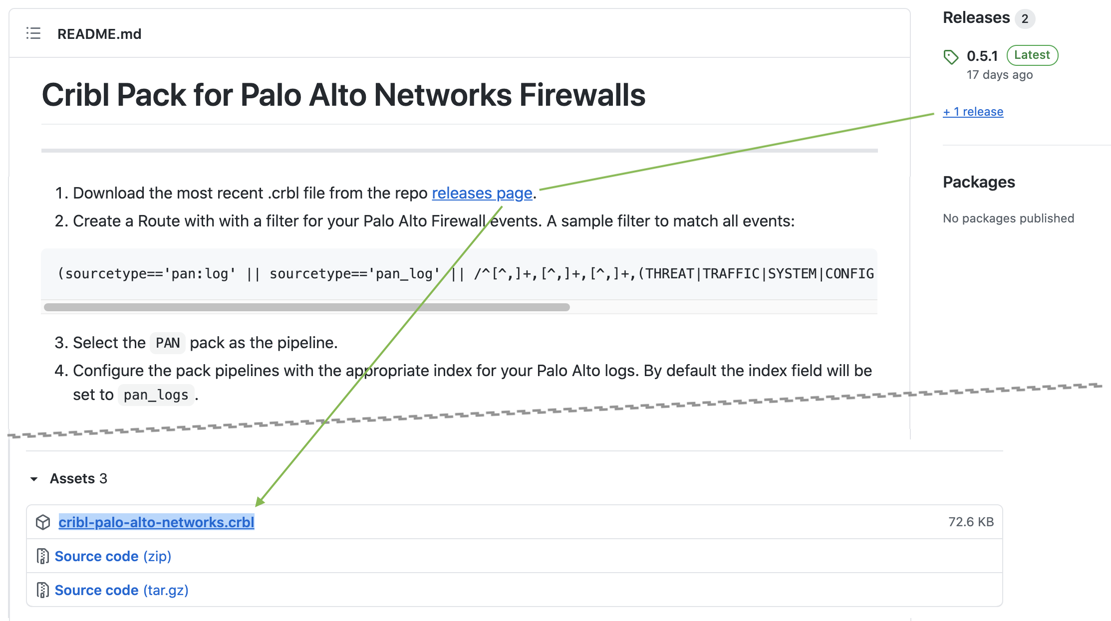 packs-repo-download.png Downloading a `.crbl` file from the Cribl Pack Dispensary's Web UI