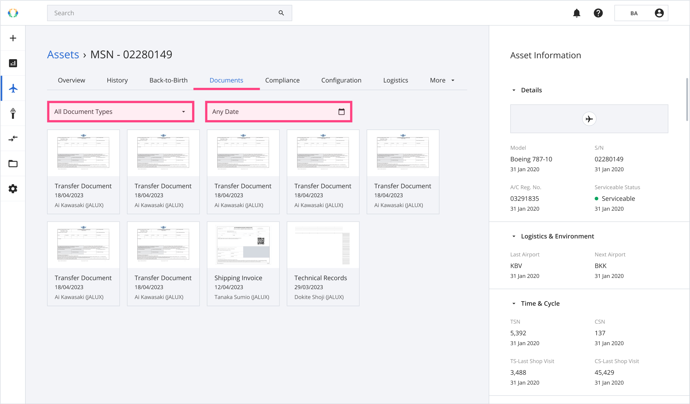 Asset Profile Document Type