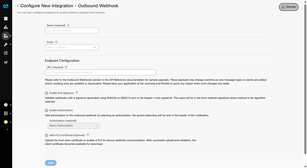 Screenshot of adding mTLS certificate