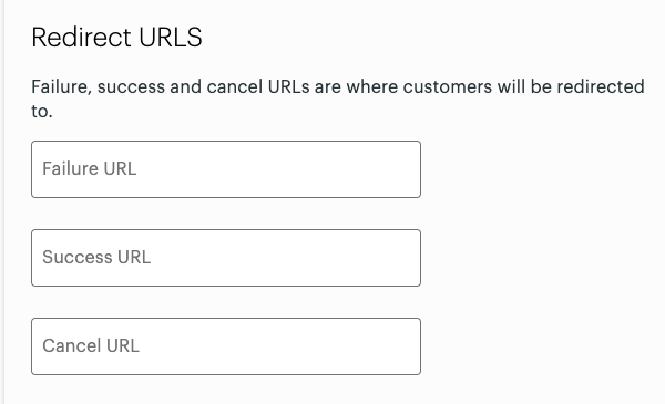 Hosted Checkout—Redirect URLs