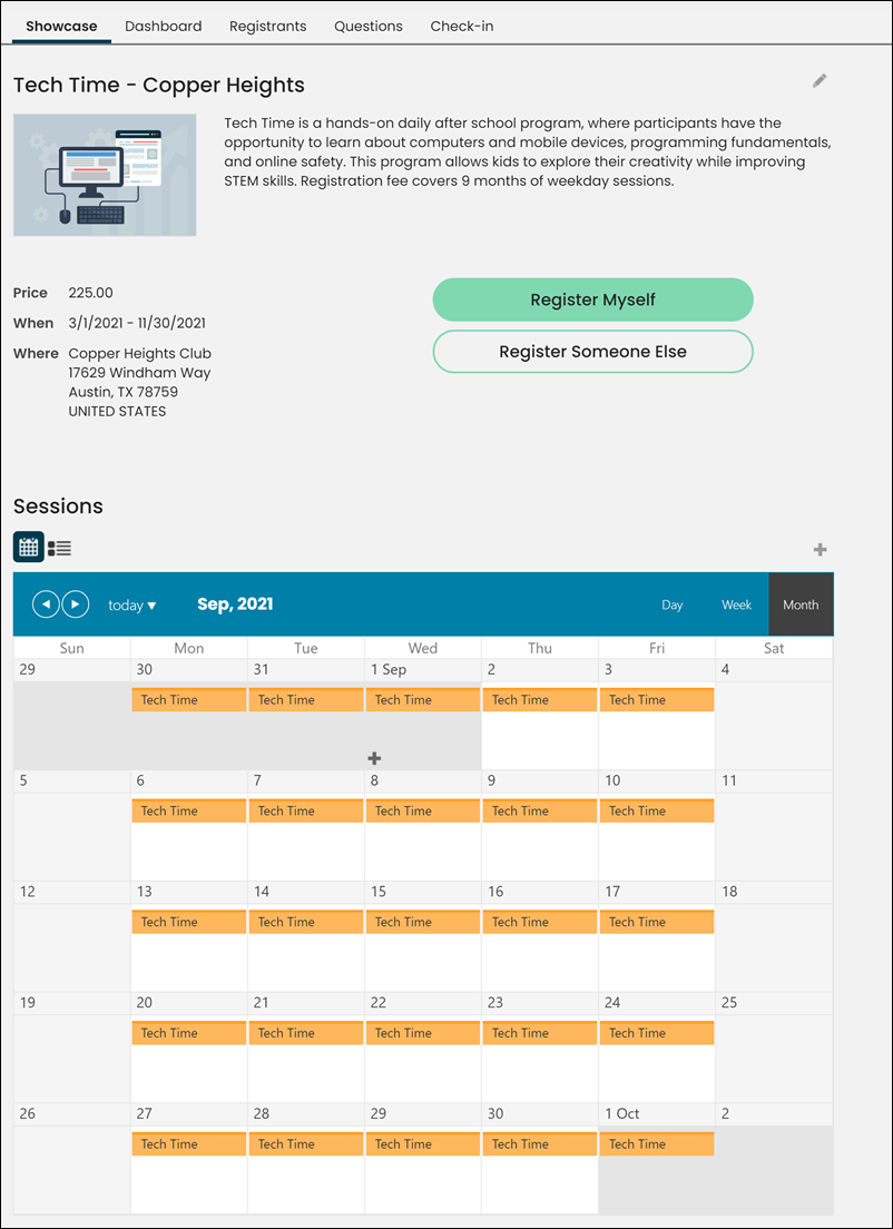 Example:Β Recurring programs Example:Β Recurring programs