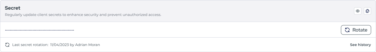 Secret Rotation component