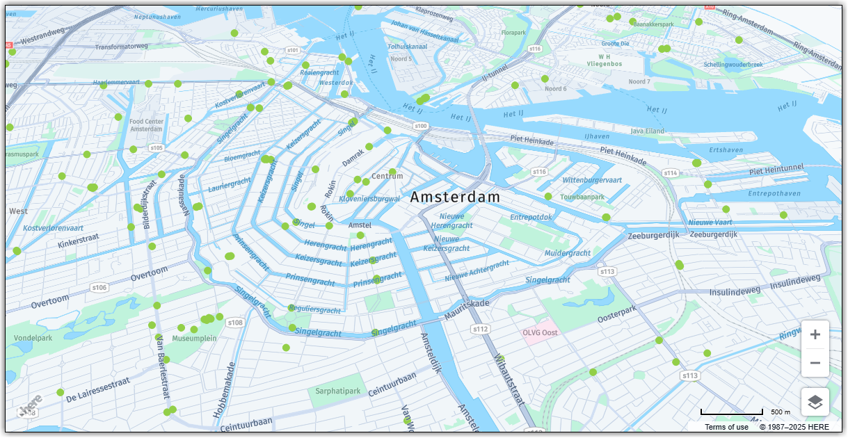 IML layer in the HERE Maps API for JavaScript