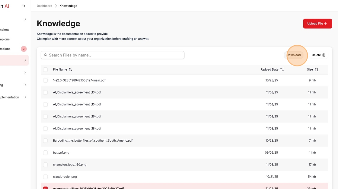 Click Download Button