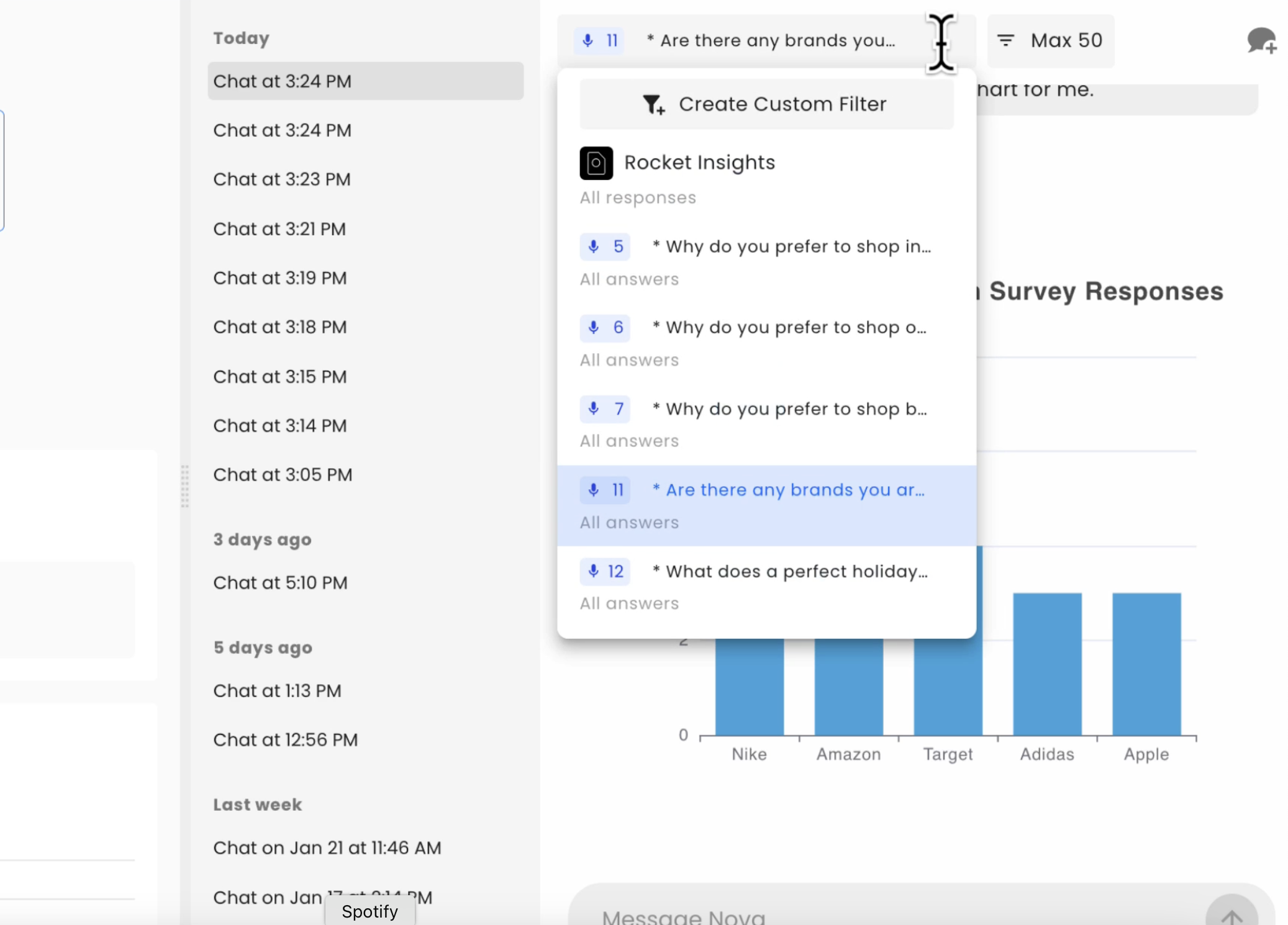 Data scope selector