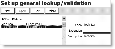 From Customers, select Set up tables > General lookup/validation