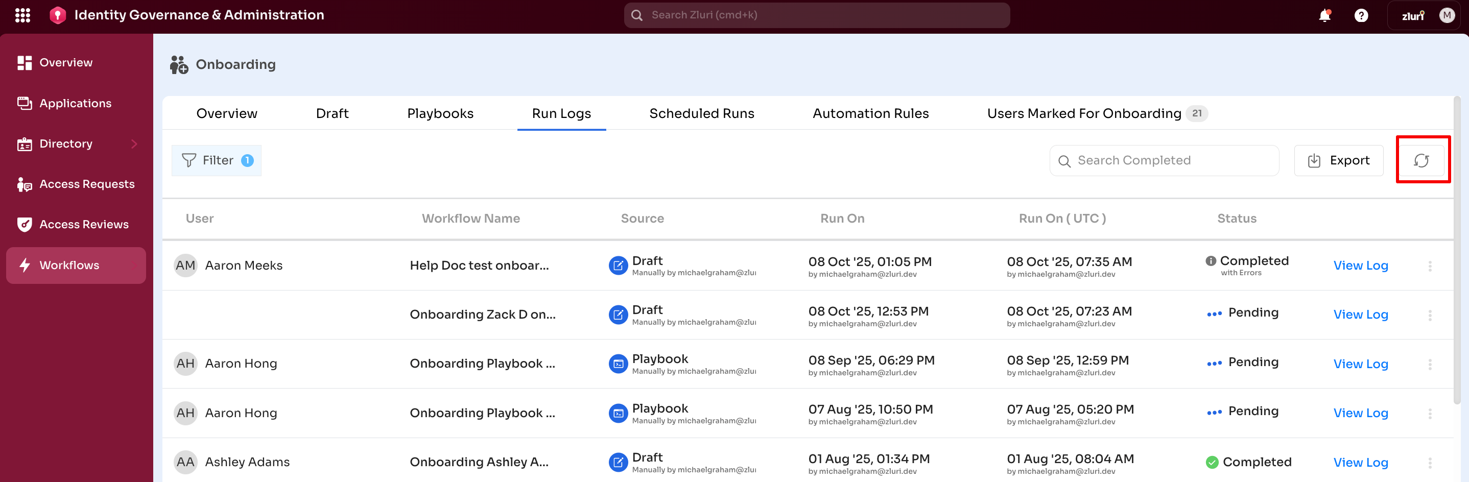 Run logs_Refresh all runs.png