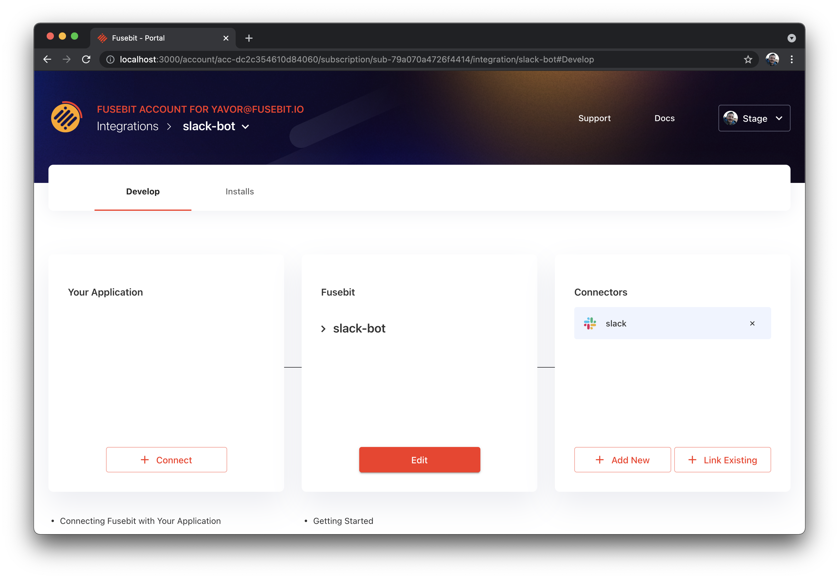 Screen Shot 2021-08-17 at 1.07.45 AM.png Figure 2. Integration details page