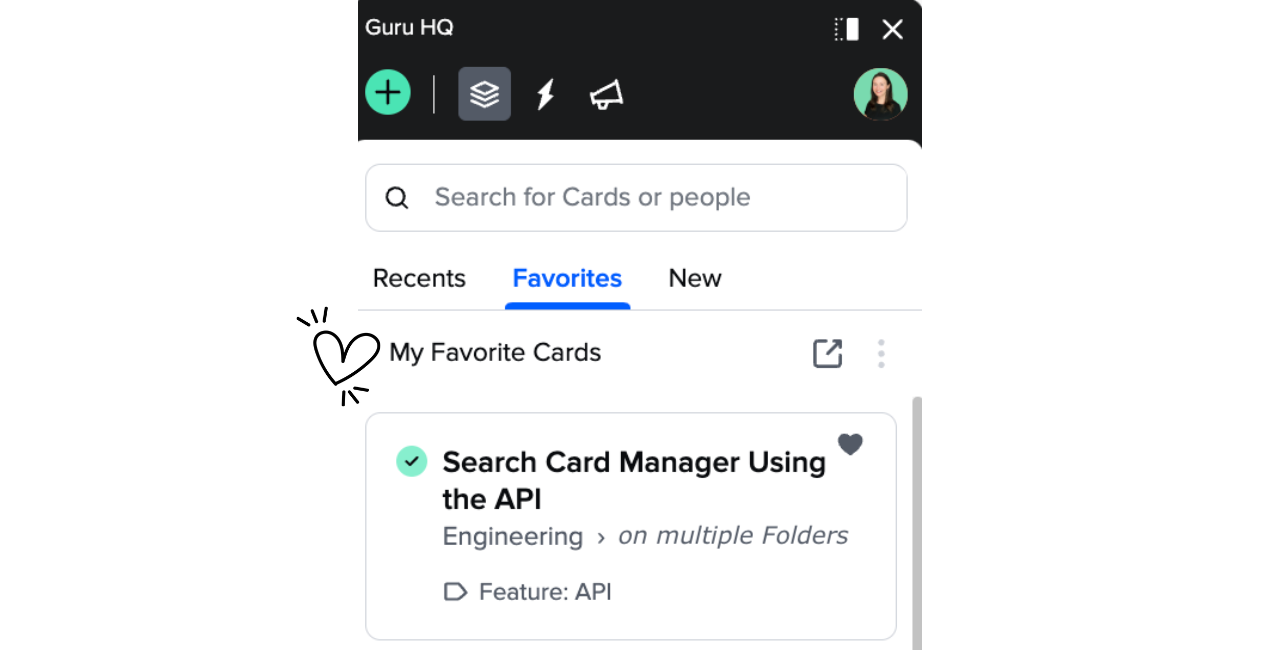 Favoriting a Guru Card or folder.png