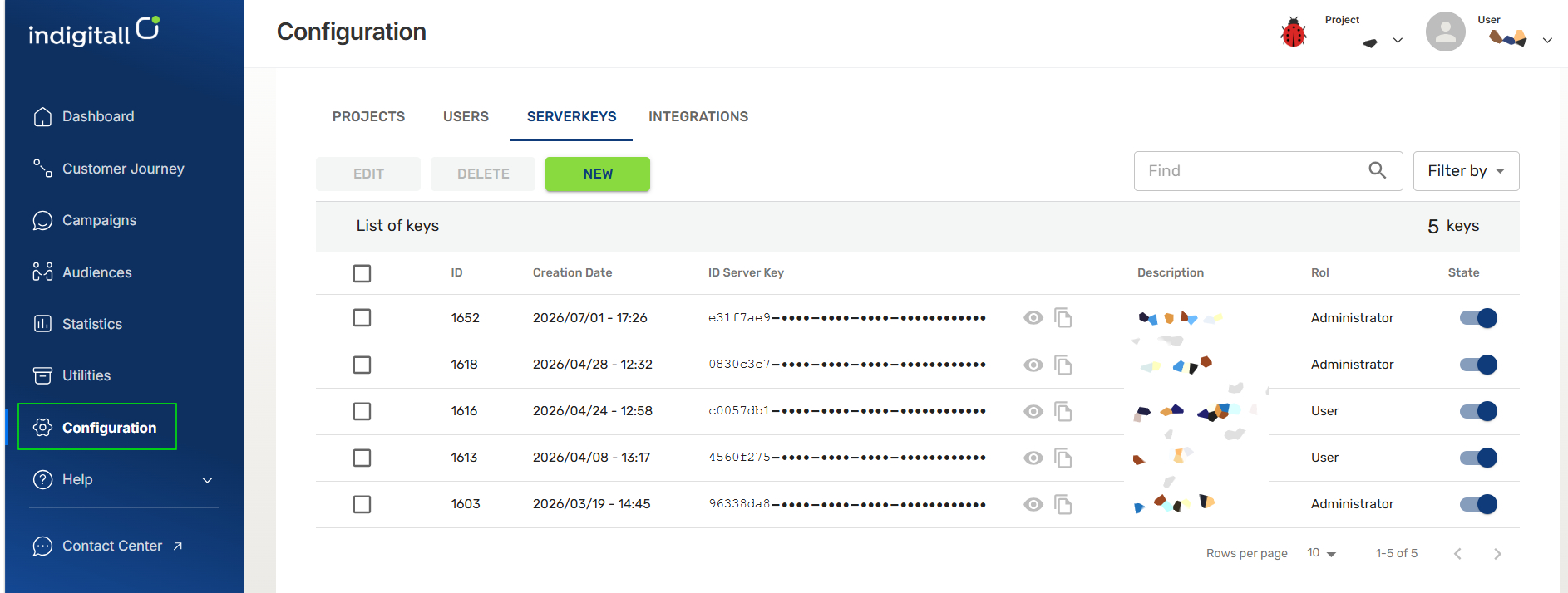 Server Keys