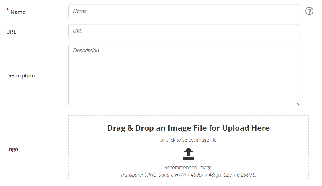 Screenshot showing sponsor creation form.