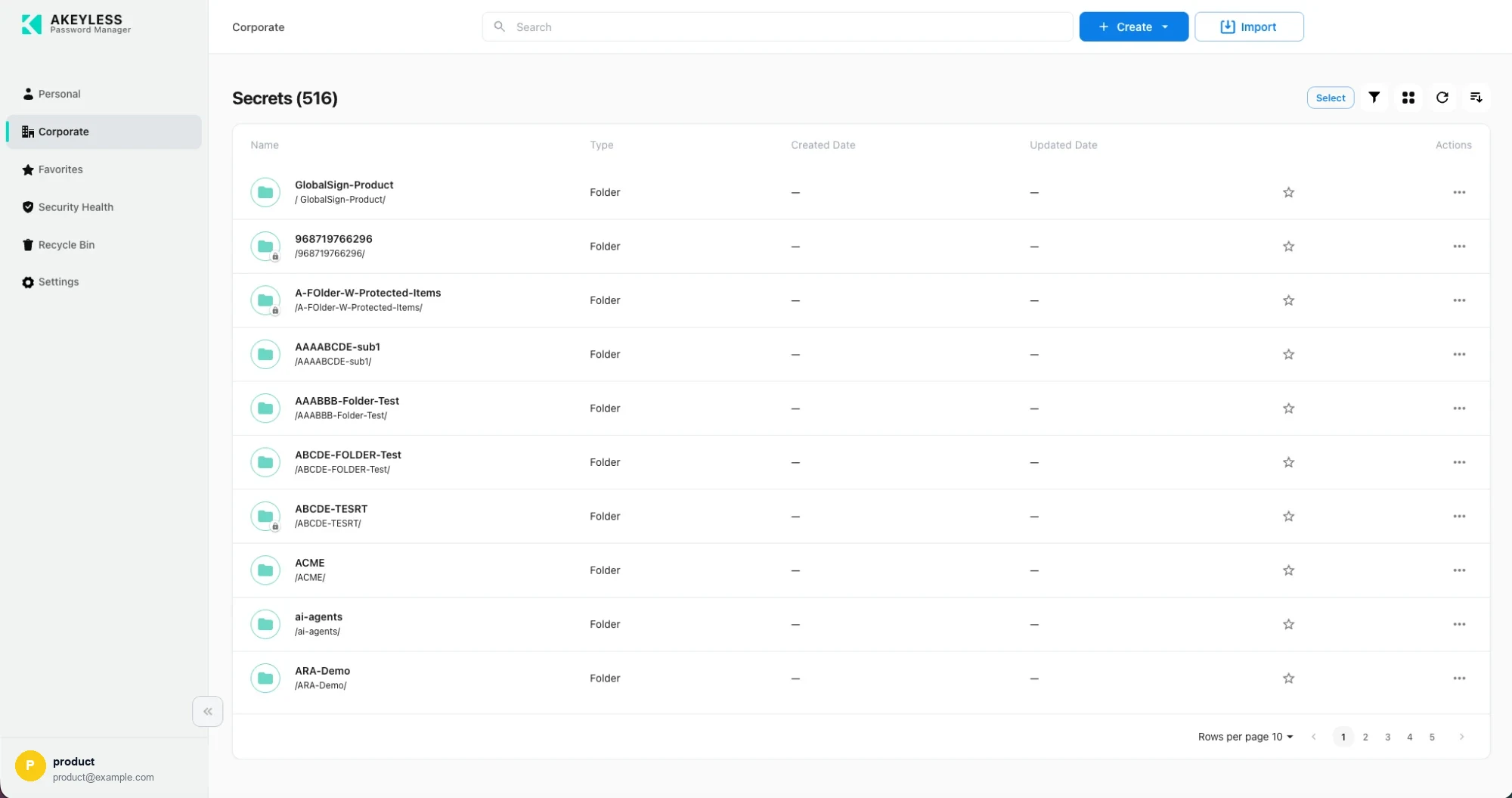 List view