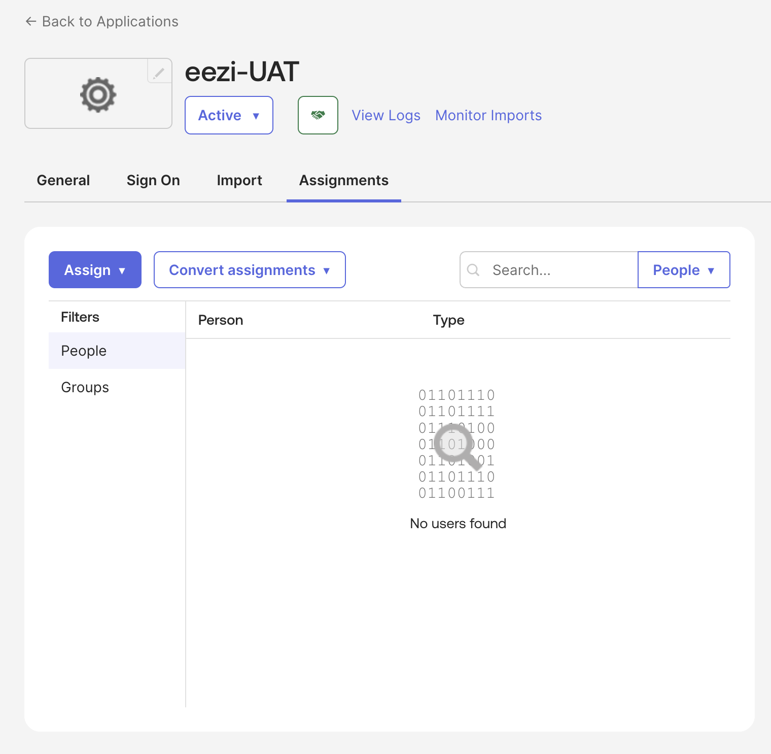 Assign relevant users and/or groups
