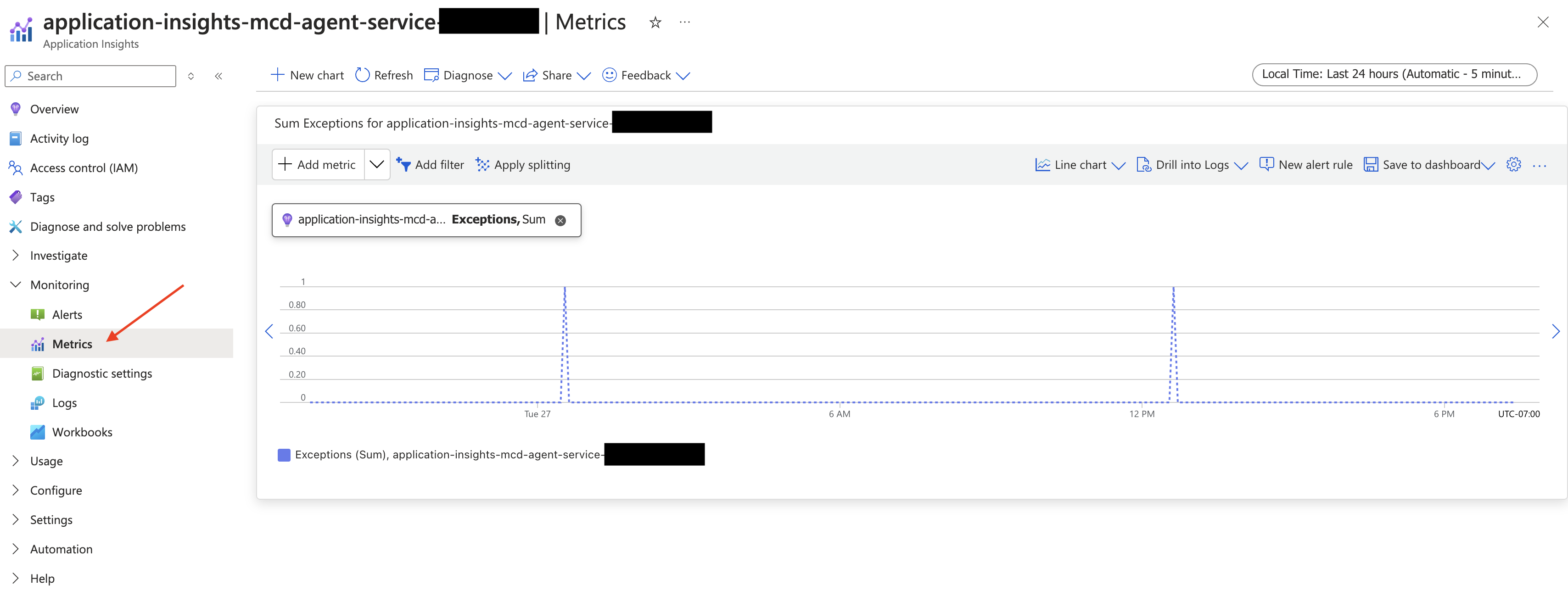 Azure Console Example