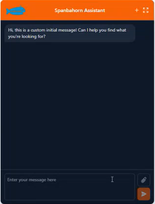 A shopping assistant with custom colors.