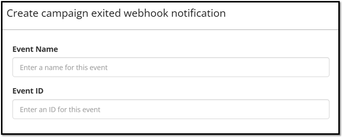 Exited Webhook