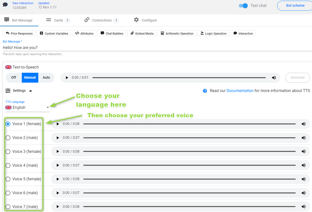 Using Text To Speech