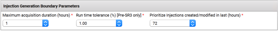 Injection - Injection Generation Boundary Parameters
