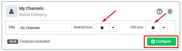 my channels configuration