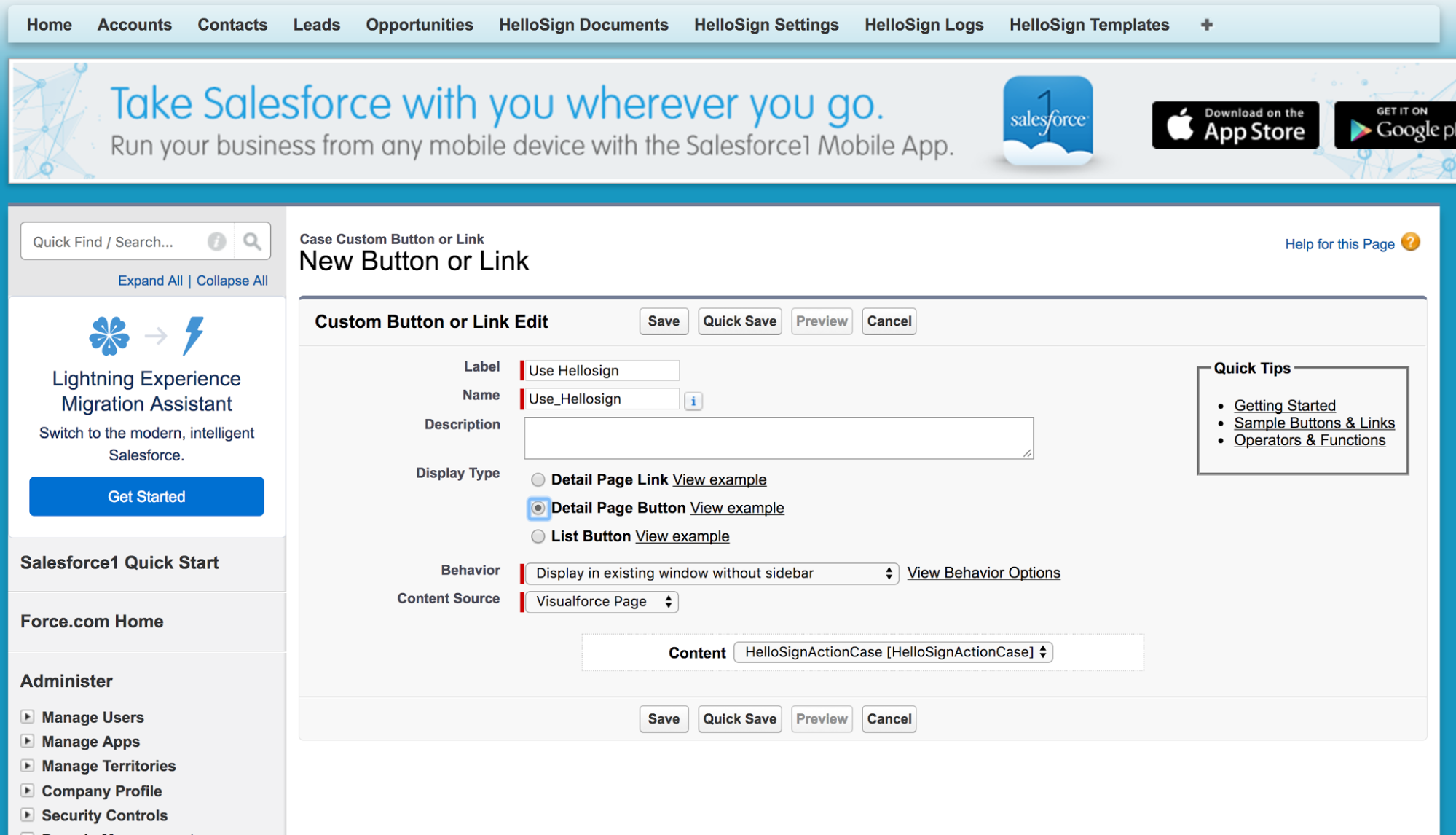 How to Create Custom Detail Page Button in Salesforce - SalesForce