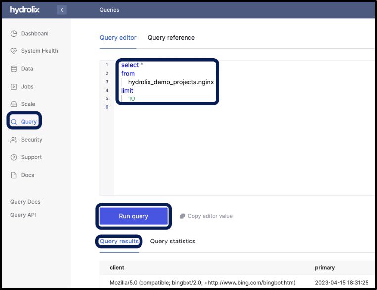 **Figure 9 - Creating a new transform with sample data**