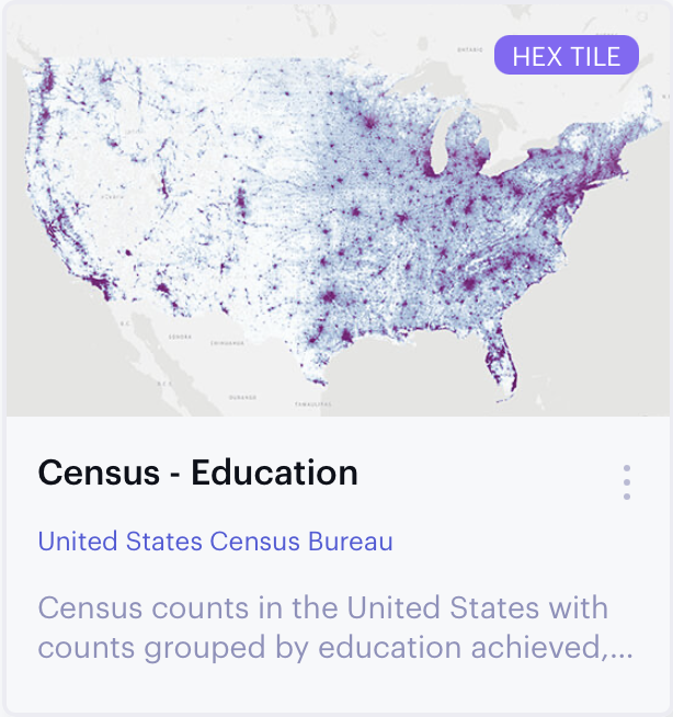 An education dataset from the Data Catalog.