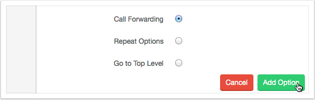 Choose a forwarding option