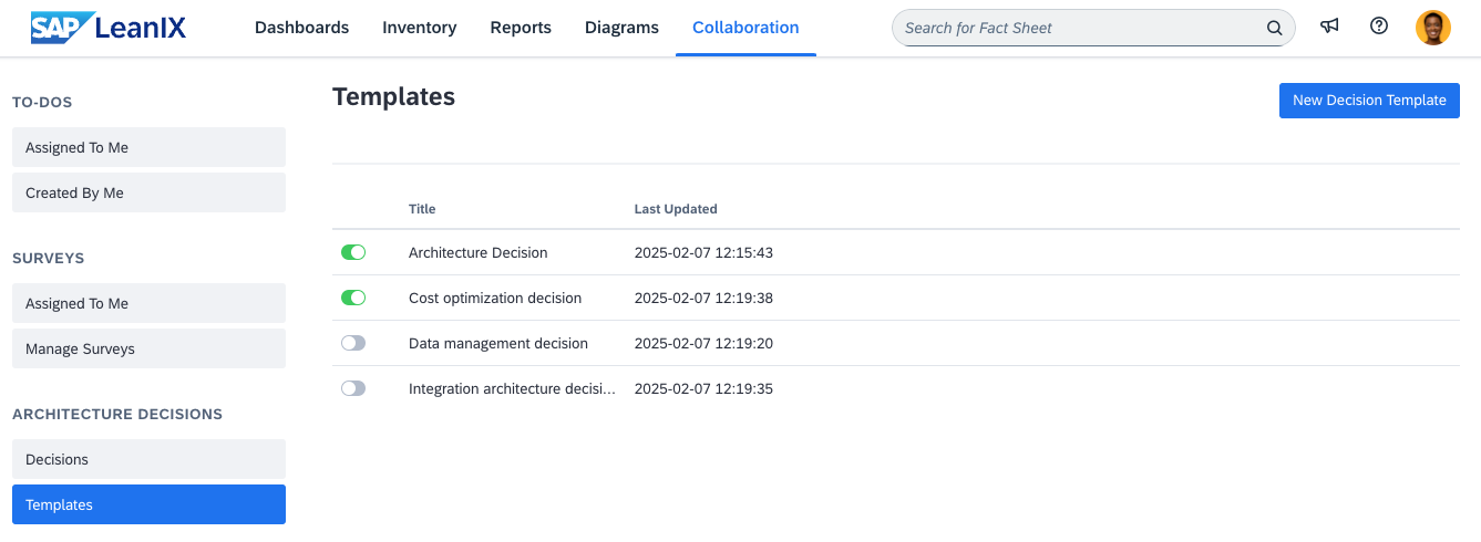 Architecture Decision Templates