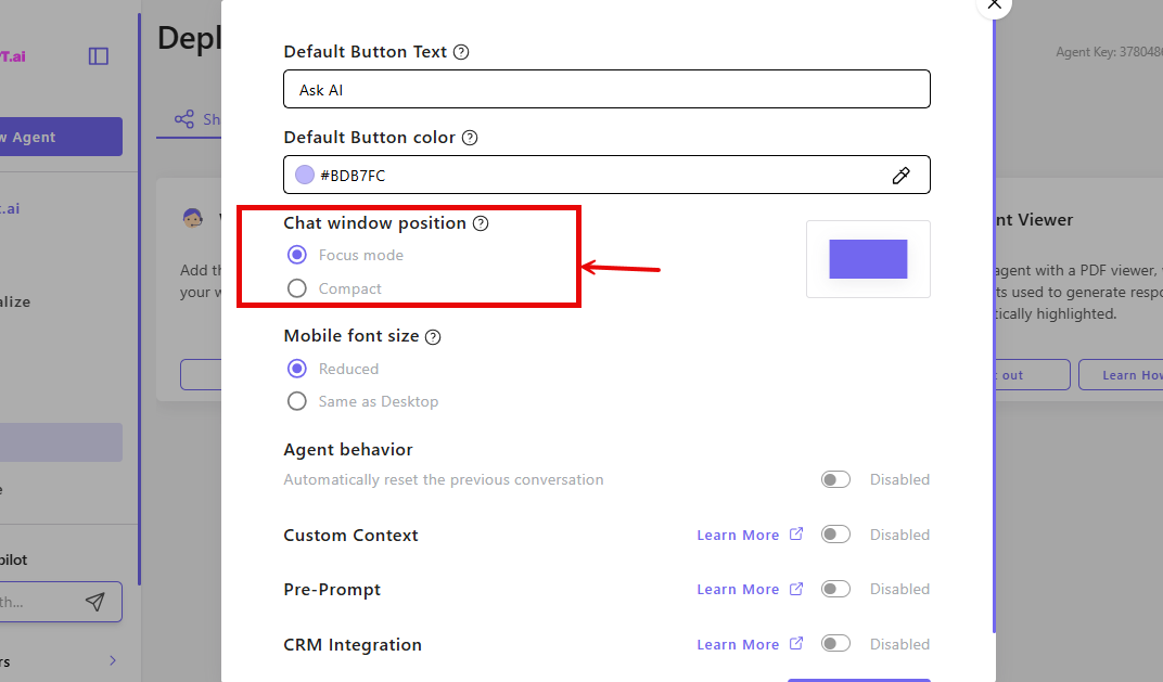 Step 5 - Select view mode