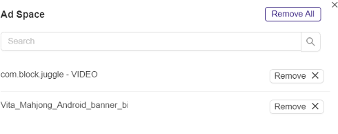 **Open the Ad Space IDs dialog box**