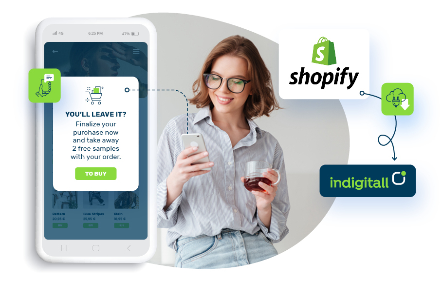 Shopify & indigitall image