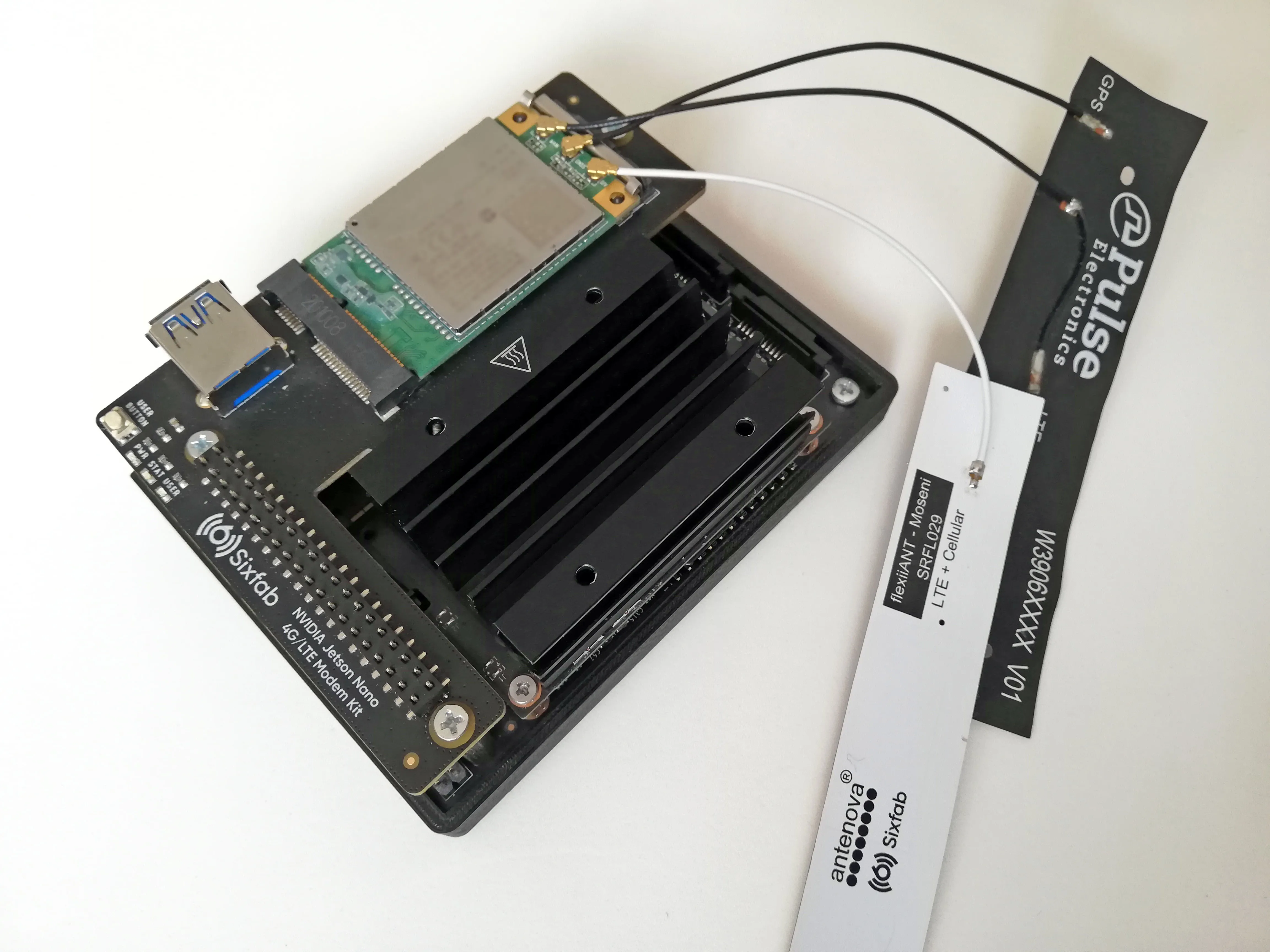 Sixfab NVIDIA Jetson Nano 4G/LTE Cellular Modem Kit