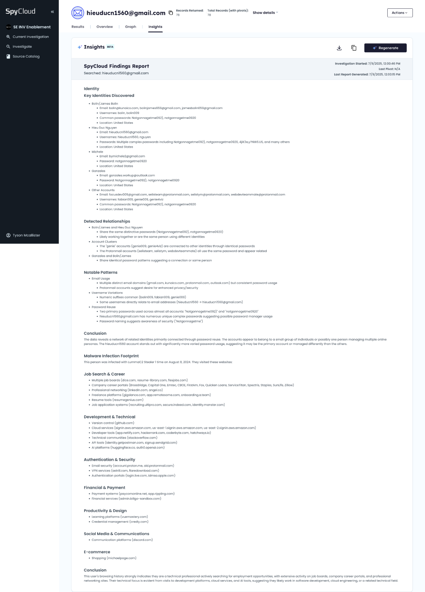 Synthetic Identity Graph