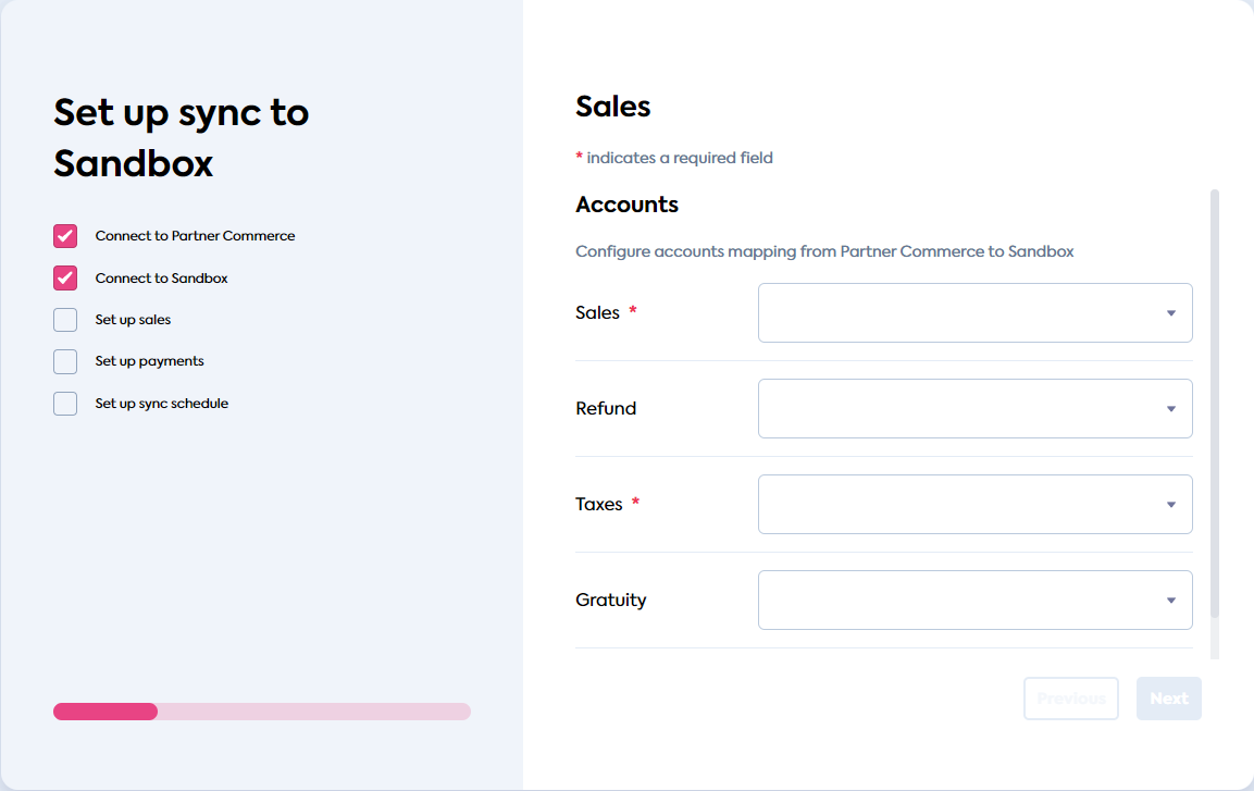 Sync Flow with standard sales categories