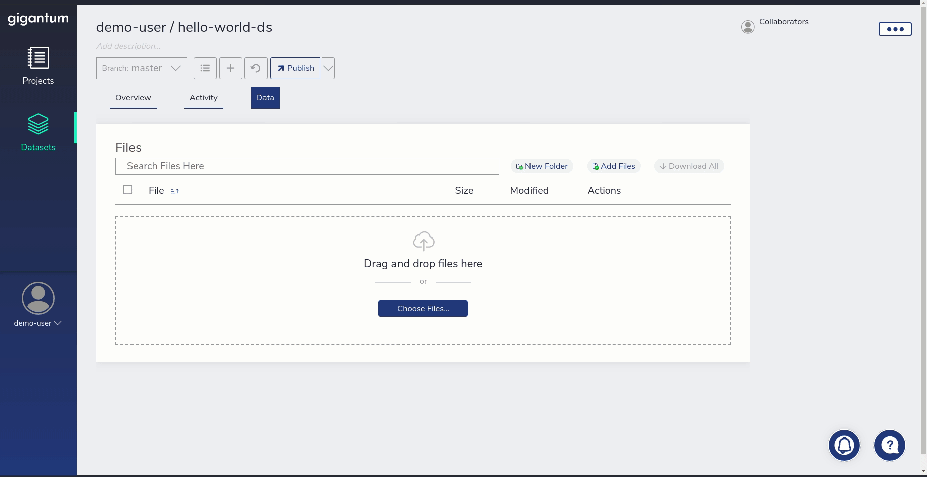 Uploading file with drag and drop