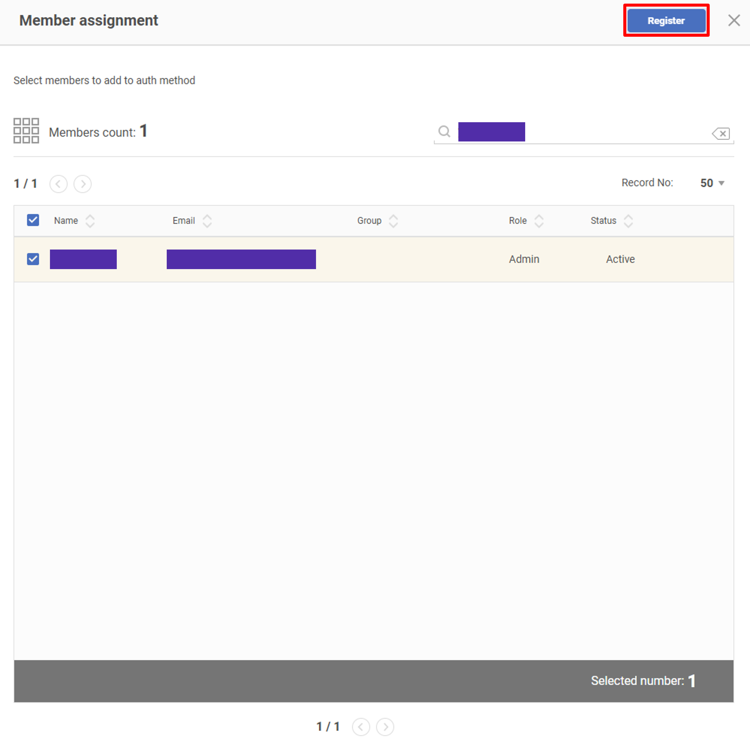 Assign members/groups