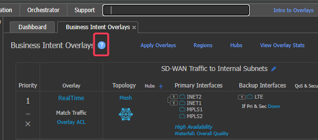 Help Shortcut question mark.