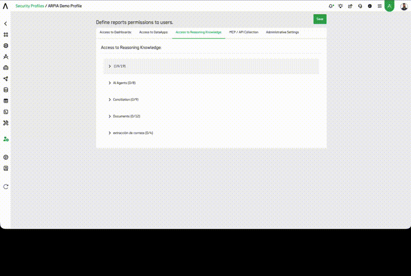 MCP / API Collection tab