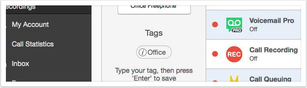 Type in a tag name