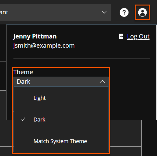 Change color theme