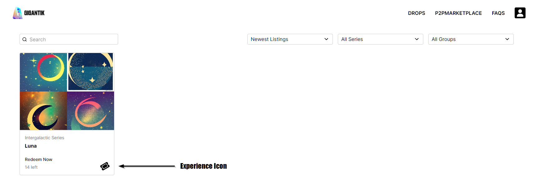 Experience Icon indicating this listing has an experience associated with it