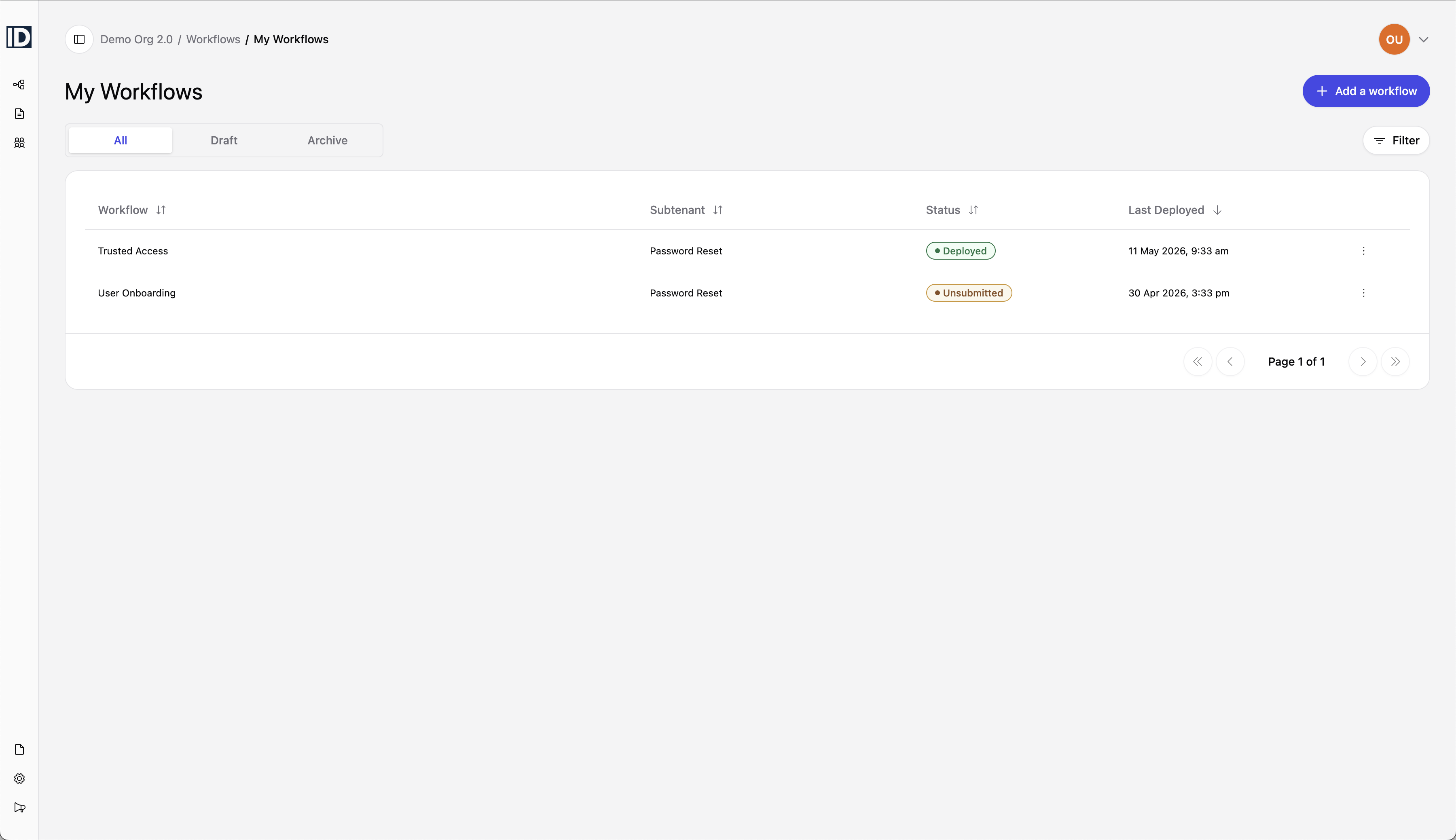 My Workflows