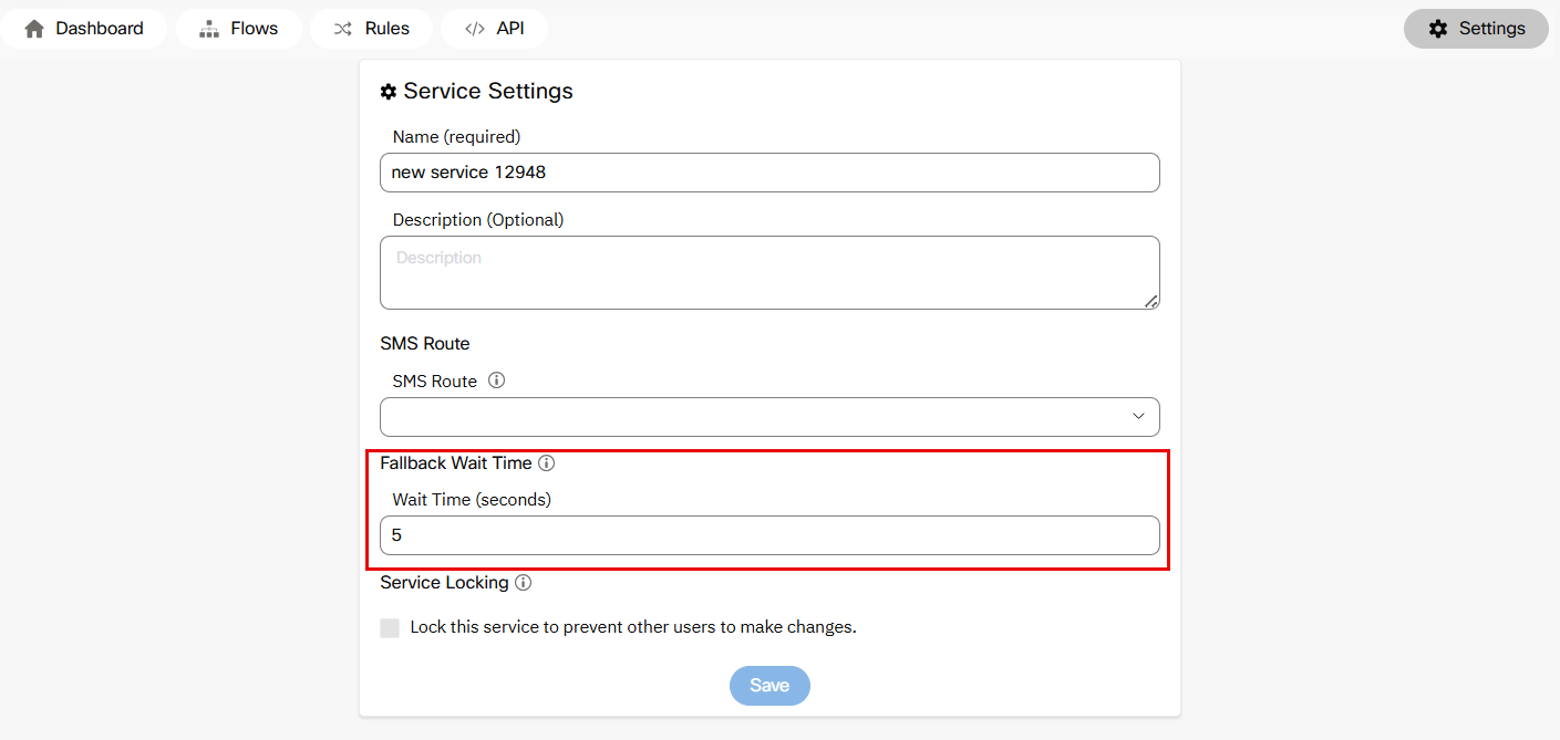 Fallback Wait Time when Branded Text is Enabled