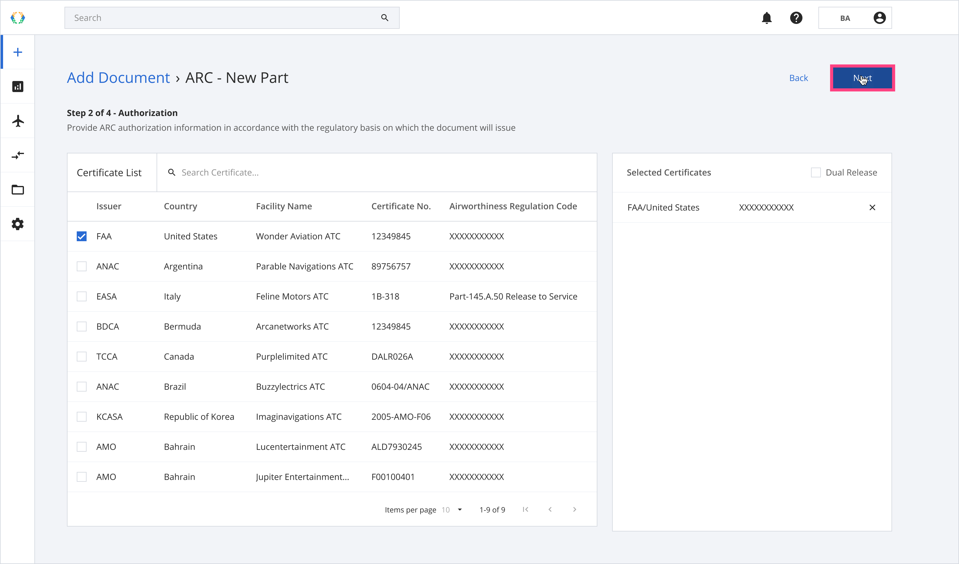 Select Certification Issuer