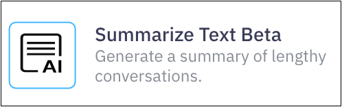 Summarize Text node in the palette