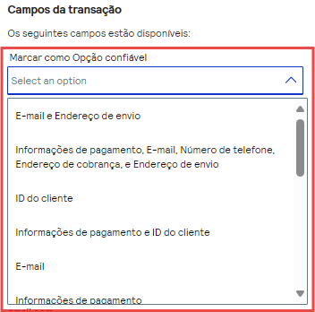 campos marcar como confiavel