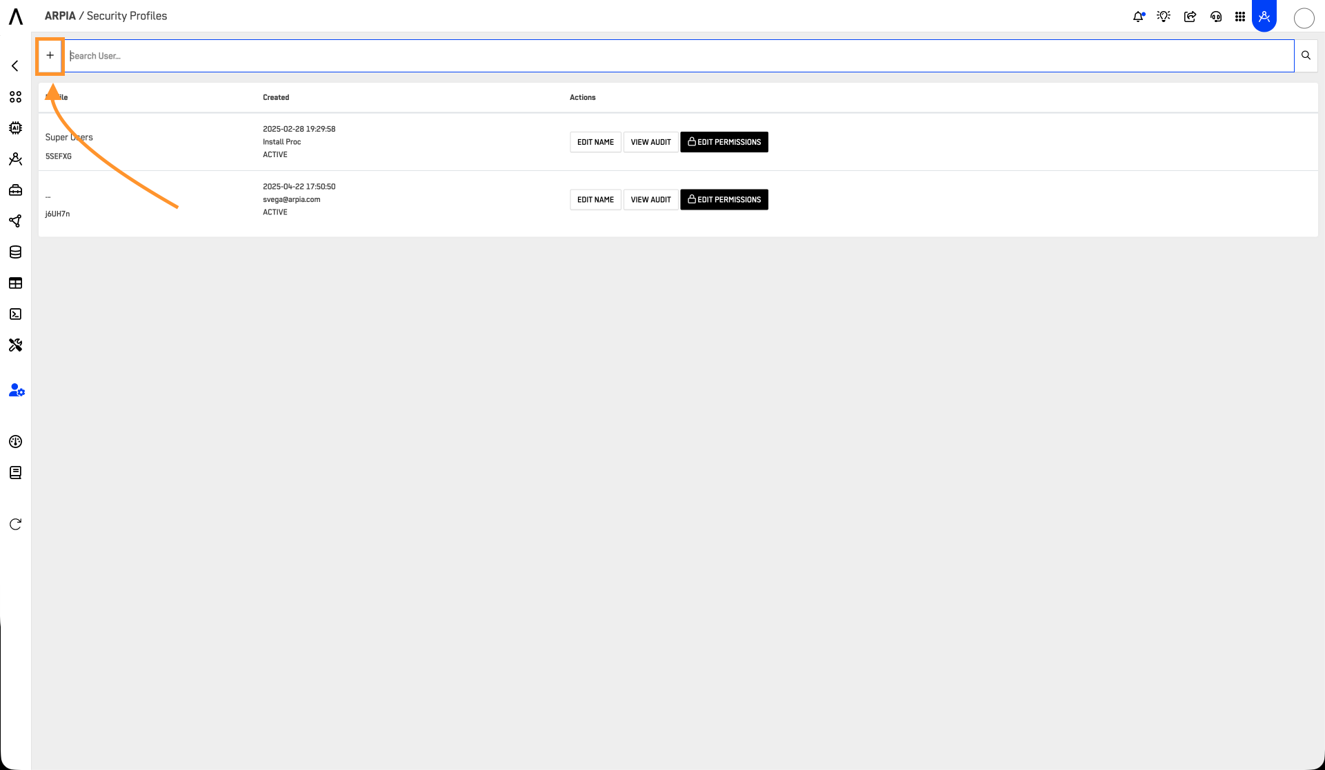 Create Security Profile