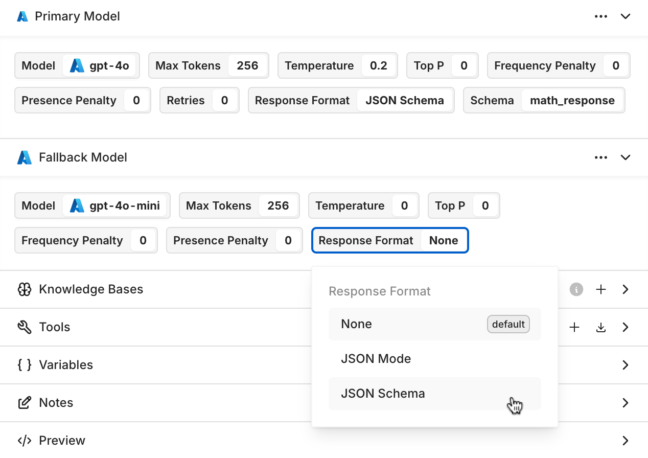 Start using Structured Outputs by configuring your JSON Schema in Orq.ai