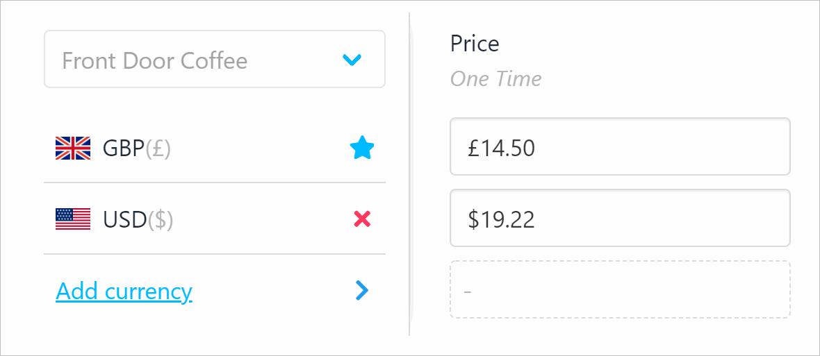 Set prices