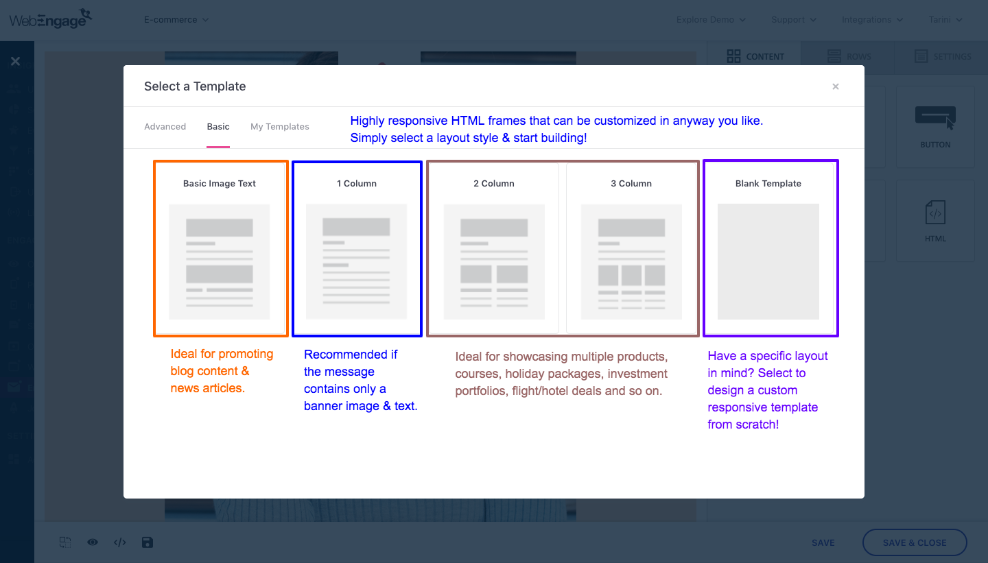 drag and drop web editor